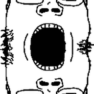 3dgifmaker animated ext=gif glasses head mirrored open_mouth soyjak spinning stubble subvariant:gapejak_front symmetrical template transparent_background variant:gapejak // 428x428 // 313.9KB