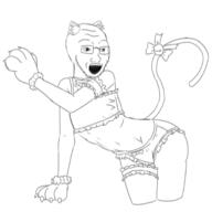 anime cat_ear catgirl crossdressing onimai soyjak // 1378x1378 // 357.6KB