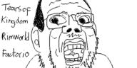 ear glasses hair king_crimson oekaki open_mouth prog_rock soyjak stubble text variant:unknown // 500x250 // 26.0KB