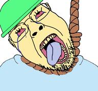 ack autism averageglitter bambisona crying dave_and_bambi death deviantart_user hanging noose rope soyjak stubble variant:bernd // 760x704 // 244.3KB