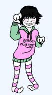 arm catboy chud clothes femboy foot front_facing full_body glasses hair hand hoodie leg lips looking_at_you millions_must_die smile sock subvariant:chudjak_front text thigh_highs torso transparent_background variant:chudjak // 960x1751 // 46.4KB