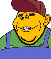 clothes double_chin ear hat looking_at_you smile sneed stubble subvariant:gapealien the_simpsons variant:gapejak yellow_skin // 722x832 // 105.6KB