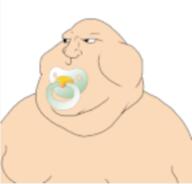 babyjak bald compression fat mexico pacifier variant:meximutt white_background // 888x849 // 147.7KB