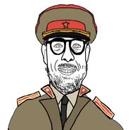cap clothes communism ear glasses hammer_and_sickle hat kgb mustache smile soyjak star stubble uniform variant:microplasticsjak // 464x446 // 69.0KB