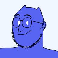 blue_skin cord discord ear glasses smile variant:weirdpenis white_eyes // 900x900 // 40.0KB