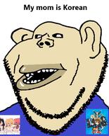 amerimutt anime asiamutt ear femboy_hooters hapa hapajak k_on open_mouth soyjak stubble subvariant:impish_amerimutt variant:impish_soyak_ears yellow_skin // 441x547 // 76.7KB