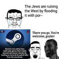 clothes ear glasses hair hat jewish_nose judaism kippah nas:gigachad open_mouth soyjak steam_(platform) subvariant:chudjak_front subvariant:churnd text toss variant:bernd variant:chudjak // 1024x1024 // 258.5KB