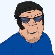 accessory angry beanie beard closed_mouth clothes enemy full_head glasses goon goon_(lego_batman_the_videogame) green_shirt grin hair hat lego_batman_the_videogame shades smile teeth teeth_showing transparent_background variant:feraljak video_game white_skin // 1025x1025 // 35.5KB