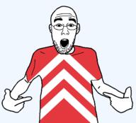 arm british clothes ear flag flag:glamorgan glamorgan glasses hair hand open_mouth pointing soyjak stubble teeth tshirt united_kingdom variant:shirtjak wales // 1236x1118 // 87.2KB