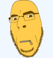 closed_mouth emoticon glasses series:soymoji soyjak stubble variant:cobson yellow yellow_skin zipper // 775x849 // 39.1KB