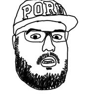 beard cap clothes ear glasses hat mustache open_mouth porn soyjak text variant:unknown vito_gesualdi // 284x316 // 34.5KB