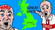 balding blue_eyes blush country england europe flag:england london map norf_fc northern_ireland open_mouth pointing scotland thumbnail united_kingdom variant:two_pointing_soyjaks wales welcome_to white_shirt wow_mao yellow_hair // 1080x600 // 189.8KB