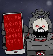 Helldivers_2 brainwashing phone robot variant:markiplier_soyjak // 720x761 // 178.1KB