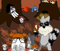 4chan alternate anime bloodshot_eyes bronzong calm closed_mouth crying drawn_background fish forest glasses hair leaf meta:tagme multiple_soyjaks mushroom open_mouth pokemon racoon scared squirrel stubble subvariant:feralsquirrel subvariant:soyak_(concerned) tree variant:bernd variant:chudjak variant:cobson variant:feraljak variant:israeli_soyjak variant:markiplier_soyjak variant:soyak wall_nut yotsoyba // 1558x1342 // 905.1KB