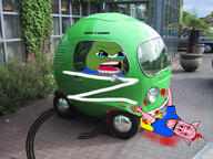 amphibian angry blood bloodshot_eyes car crying dying ear flag:ukraine frog green_skin hohol hoholcaust nas:pepe open_mouth pepe_the_frog pig pigger pink_skin shocked sneed stubble subnas:apu tires ukraine variant:markiplier_soyjak vehicle // 1536x1152 // 504.7KB