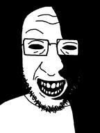 black_eyes dark evil glasses rape rapist scary shadow smile stubble variant:crimjak // 600x800 // 25.6KB