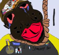 ack autism autism_speaks award bait bald blackface bloodshot_eyes blue_eyes blue_glasses brown_skin brown_troonjak cap chud_(boorufag) chud_(soybooru) closed_mouth clothes clown clown_nose crying discord distorted doll_(user) featured flag flag:nazi_germany flag:transgender_pride_flag froot furry gangnam_style germany giggly_goon_clown glasses goonclown green_glasses hair hat heart hitler_mustache i_love i_trans_heart lars medal meta:pornographic_content multiple_soyjaks mustache nate natejak nazi_germany nikocado_avocado onion open_mouth orange_skin purple_hair purple_skin puzzle red_shirt rent_free rope soviet_army_uniform soybooru spam spammer stubble subvariant:chudjak_front subvariant:muscular_chud subvariant:swinnycuck swastika swedish_win swinnycuck tongue tranny trend:aryan trend:slopjak variant:bernd variant:chudjak variant:cobson variant:feraljak variant:kuzjak variant:soyak yellow_hair yellow_shirt yellow_teeth // 1920x1798 // 1.6MB