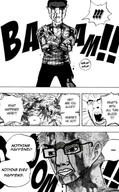 blood comic glasses hair manga one_piece roronoa_zoro soyjak speech_bubble stubble subvariant:chudjak_front subvariant:unbotheredchud text variant:chudjak variant:cobson vinsmoke_sanji // 800x1296 // 195.6KB
