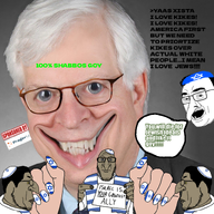 ben_shapiro black_and_white black_text brown_skin closed_mouth clothes dailywire dailywire_is_kike_propaganda dennis_prager distorted flag:israel glasses goyim goyslave green_text hair hand hat holding_object jewish_nose judaism jude kike kikelover kippah nose open_mouth painted_nails paper series:yehudyakim side_profile soyjak speech_bubble star_of_david subvariant:chudplier subvariant:sidechudplier subvariant:sideplier tallit variant:chudjak variant:markiplier_soyjak variant:unknown warped white_text yellow_sclera // 800x800 // 850.6KB
