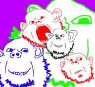 5soyjaks ear frown oekaki open_mouth redraw smile soyjak stubble variant:impish_soyak_ears // 758x693 // 69.2KB