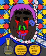 autism award badge dark_skin flag:israel israel jakparty_soy mucus pink_hair trend:jartycuck // 592x720 // 534.5KB