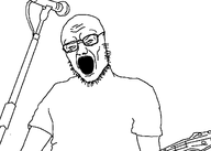 guitar microphone open_mouth singing stubble variant:soyak // 1180x842 // 20.5KB