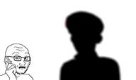 2soyjaks clothes ear glasses hand hat holding_object open_mouth phone scared shadow soyjak stubble subvariant:soyak_(concerned) variant:kuzjak variant:soyak // 904x539 // 64.8KB