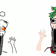 2soyjaks 4chan animated anime antenna fast glasses hair hand orange_eyes poyopoyo poyunpoyun reddit soyjak stretched_mouth stubble subvariant:wewjak variant:soyak yotsoyba // 791x400 // 2.1MB