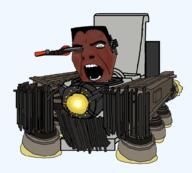 armor burnt core energy flame g-toilet green_eyes hair knife open_mouth series:g-squad skibidi skibidi_toilet skibidi_toilet_73 teeth thruster toilet variant:cobson // 1000x900 // 153.1KB