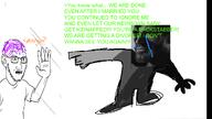 arrow beard crying gigachad glasses greentext hand marge nas:gigachad orangetext purple_hair quote shirts soyjak subvariant:soyak_(concerned) tear text variant:soyak wordswordswords // 1280x720 // 215.9KB