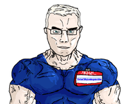 a10_eyes ack aryan drawfag full_body glasses hair hello_my_name_is_(sticker) jimboclittyleakagearchive_(namefag) jimbrap jimbraphog leg light_eyes meta:namefags muscular_male name_tag noose open_mouth shading soyjak subvariant:muscular_chud text trend:aryan variant:chudjak white_background white_hair white_skin // 842x652 // 56.9KB