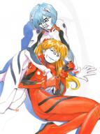anime ayanami_rei female meta:tagme neon_genesis_evangelion plugsuit souryuu_asuka_langley subvariant:hornyson subvariant:wholesome_soyjak variant:chudjak variant:cobson variant:gapejak // 1487x2000 // 3.5MB