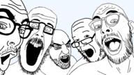 5soyjaks balding ear glasses nu_trio open_mouth stubble variant:beastjak variant:burnsjak variant:cookjak variant:damienjak variant:kliksjak // 1280x720 // 543.2KB