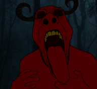creepy dark demon devil_horns forest glasses goat hand ishowspeed nose open_mouth redskin retard satan satanism scary template tongue variant:spedjak // 828x761 // 279.5KB
