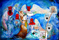 ali_ibn_abi_talib amerimutt angel arabic_text beard black_sclera bloodshot_eyes brown_skin cffg closed_mouth crying demon ear eyelashes facial_mark fangs forehead_mark glasses god grey_eyes grey_hair hair hanging holding_object holding_sword horn i_love mark_of_the_beast meta:absolutely_fucking_insane_resolution multiple_soyjaks mustache no_pupils open_mouth pentagram pentagram_forehead_mark purple_hair queen_of_spades red_skin rope satan shia smile soyjak spade speech_bubble stretched_mouth stubble subvariant:impish_amerimutt text tranny variant:bernd variant:chudjak variant:feraljak variant:gapejak variant:impish_soyak_ears variant:markiplier_soyjak variant:soyak vein weapon white_hair // 5904x3992 // 18.1MB