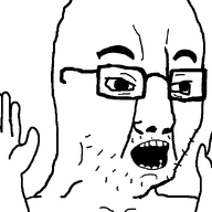 bald excited glasses hand hands_up happy open_mouth soyboy soyjak stubble subvariant:chudjak_soy template transparent variant:chudjak // 645x870 // 31.4KB