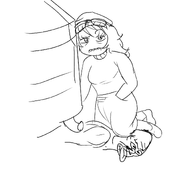 artist:huwabag asphyxiation car clothes derek_chauvin eyebrow_raise george_floyd glasses hair hat i_cant_breathe pocket smile teeth tired tongue_out variant:soytan waving // 1200x1080 // 213.3KB