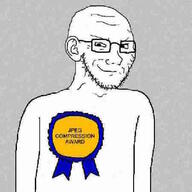 arm award jpeg jpeg_compression medal ribbon smirk smug soyjak variant:soyak // 600x600 // 38.2KB