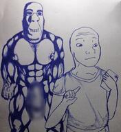 drawing ominous subvariant:hornyson variant:cobson wojak // 2131x2321 // 1.7MB