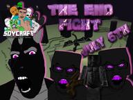 dragon ender_dragon enderman horn meta:not_oc meta:tagme minecraft multiple_soyjaks nas:gigachad pickaxe purple_eyes soycraft text variant:a24_slowburn_soyjak variant:bernd variant:chudjak variant:cobson variant:feraljak variant:gapejak video_game wing // 800x600 // 645.0KB