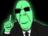 black_background black_jacket central_intelligence_agency clothes federal_bureau_of_investigation glasses glowing green_skin hand happy necktie pointing smile subvariant:pointson suit suit_and_tie sunglasses template trend:glowie variant:cobson white_shirt // 841x632 // 44.8KB
