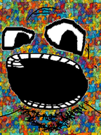 autism cute edited looking_at_you meta:op_took_a_selfie_of_xerself no_glasses open_mouth puzzle rainbow smile soyjak stubble subvariant:tismjak variant:gapejak // 600x800 // 625.3KB