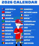 2026 abu_dhabi arrow austin baku barcelona budapest charles_leclerc clothes coping f1 ferrari flag:australia flag:austria flag:azerbaijan flag:bahrain flag:belgium flag:brazil flag:canada flag:china flag:hungary flag:italy flag:japan flag:mexico flag:monaco flag:netherlands flag:qatar flag:saudi_arabia flag:singapore flag:spain flag:united_arab_emirates flag:united_kingdom flag:united_states formula_one full_body glasses jeddah las_vegas lewis_hamilton lusail madrid melbourne mexico_city miami monaco montreal monza peace_sign red_hat red_shirt sakhir shanghai silverstone singapore soyjak spa spielberg subvariant:chudjak_front subvariant:unbotheredchud suzuka são_paulo text variant:chudjak zandvoort zoomer // 720x845 // 606.5KB