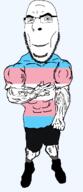 arm buff clothes glasses hand muscles muscular_male shoe smile soyjak subvariant:unbotheredchud subvariant:unbotheredcobson tranny trans trans_flag transgender_flag variant:cobson vein // 549x1268 // 29.0KB