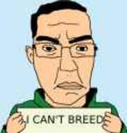 clothes ear glasses hair hand hoodie low_resolution sign soyjak text variant:chudjak white_skin // 119x125 // 2.8KB