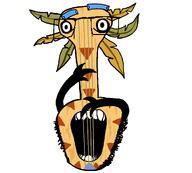 arm banjo donkey_kong donkey_kong_country feather guitar musical_instrument sharp_teeth string teeth variant:godjak wood // 1000x900 // 49.0KB