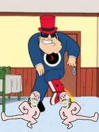 2soyjaks american_dad baby bald cartoon clock clothes dance full_body glasses pacifier series:TIME_TO_KICK_IT! smile stubble time_to_kick_it top_hat variant:gapejak white_skin // 400x533 // 2.2MB