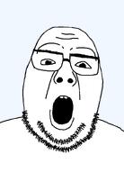 beard glasses open_mouth soyjak stubble template transparent_background variant:cadojak // 570x792 // 13.0KB