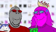 9a0c admin animal arch_linux banana_split_ice_cream cat clothes couple drinking eyelashes female femjak femquote glasses hair limeade_(user) meta:namefags quote quote_(user) rover smile soyjak straw subvariant:gapejak_female tenor_(user) thanos variant:gapejak wholesome // 1628x927 // 330.0KB