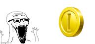 animated beard bouncing coin excited ext=gif glasses hand mario meta:not_oc open_mouth poyopoyo soyjak spinning subvariant:wewjak super_mario variant:soyak // 800x369 // 841.6KB